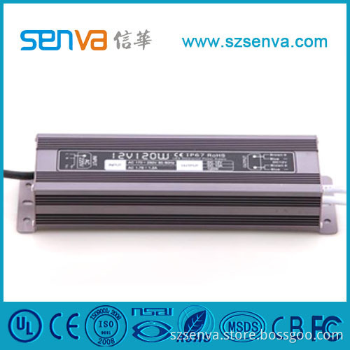 12V UL&CB&CE Single Output Waterproof LED Driver (Senva-D-12V120W)
